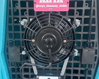 Crate/kennel Fan with cigarette lighter