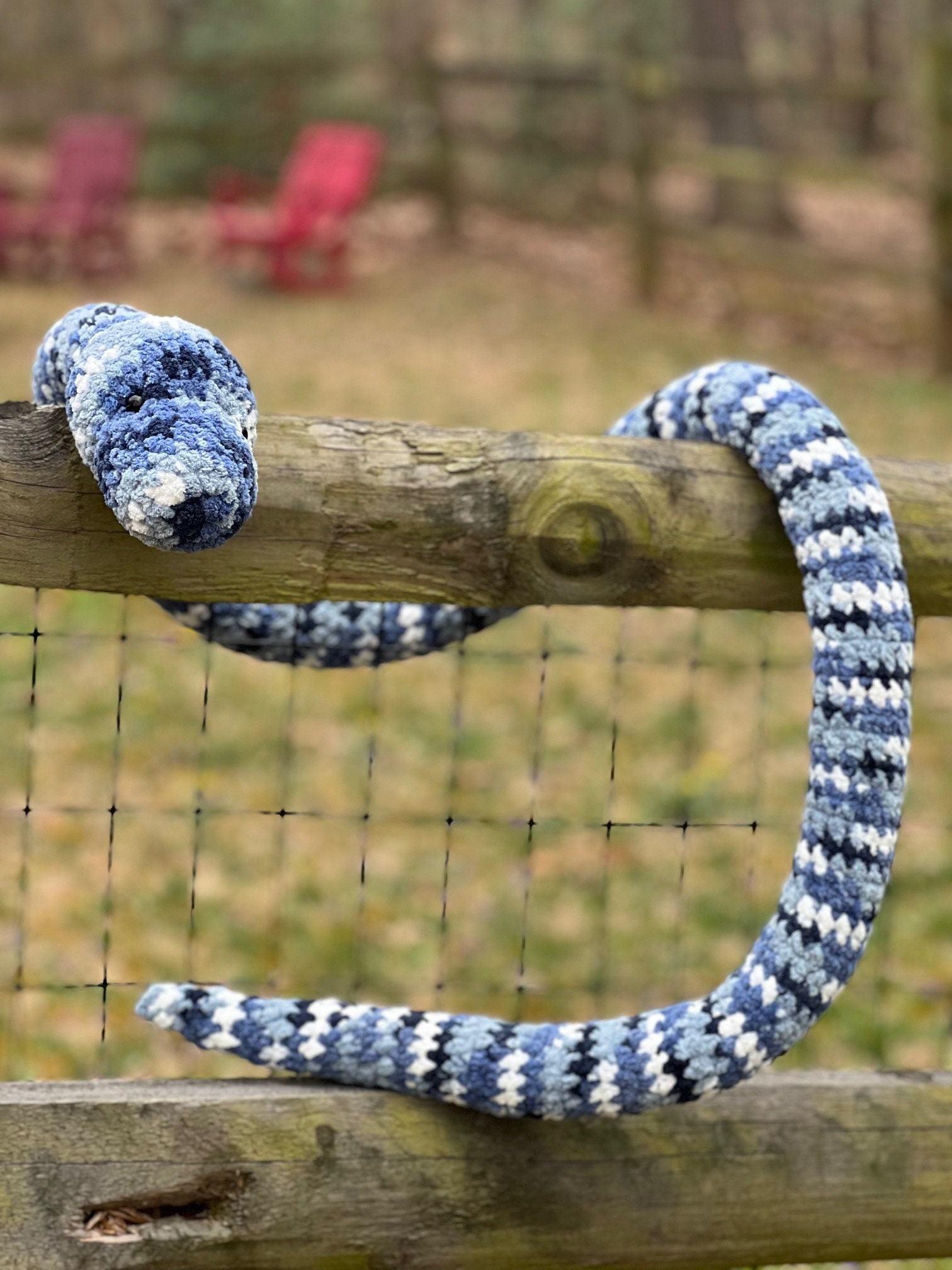 Extra Large Crocheted Snake Plushie | Ships Quickly | Customizable - Etsy