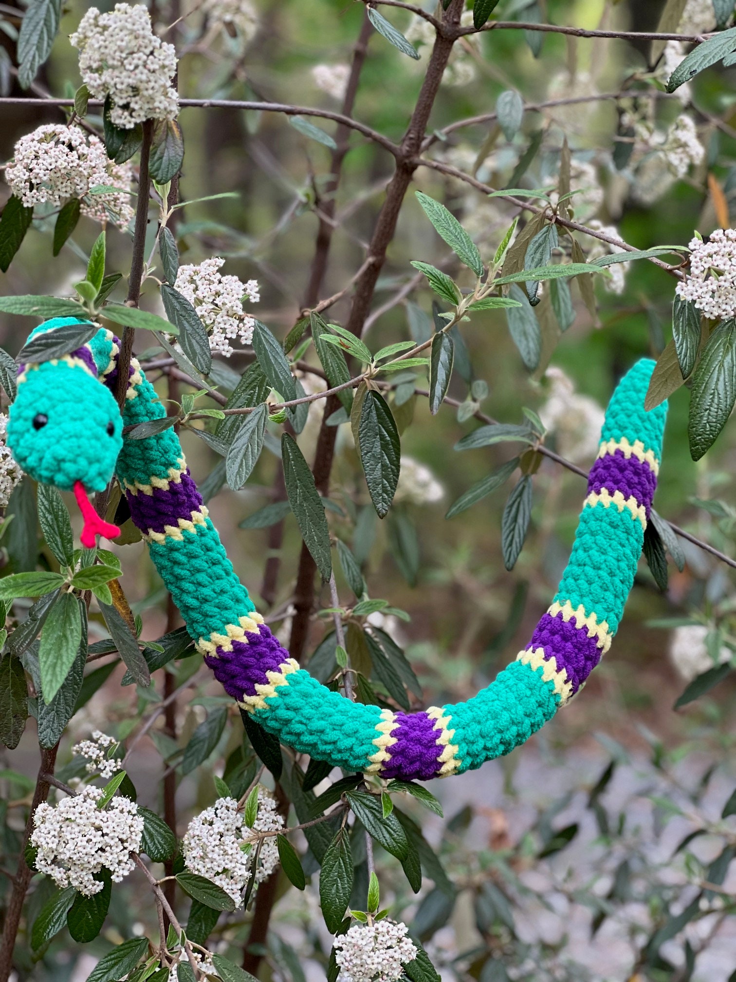 Customizable | Crocheted Snake Plushie | SHIPS QUICKLY - Etsy