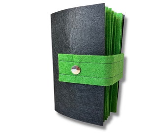 Handcrafted Enamel Pin Book, Eco-fi Felt Display