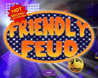 New Friendly Feud Game! Digital - Friendly Feud with Sound Effects & Customizable - POPULAR Family Game Night! Updated 14 Dec 2025