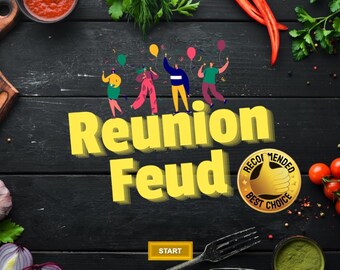 Reunion Feud Game - Similar to Family Feud with Sound Effects & Customizable! Digital Download Powerpoint Party Game. Updated 11 March 2025