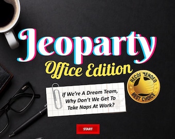 Office Jeoparty Game! Similar to Jeopardy - Super Fun & Exciting Family Party Games - Digital LIMITED WORKPLACE EDITION! Updated 25 Apr 2025