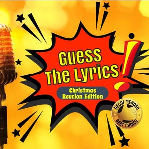 Christmas Guess The Lyrics Trivia Game! Best Family Party Game - Digital Version - Finish The Lyrics of Xmas Song - Limited Festive Edition