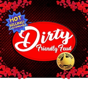 Romantic Dirty Friendly Feud Game - Same as Family Feud Party Games! New Digital Version with Sound Effects & Customizable! Updated 3 Mar