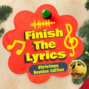 Christmas Finish The Lyrics Trivia Game! Best Family Party Game - Digital Version - Guess The Lyrics of Xmas Song - Limited Festive Edition