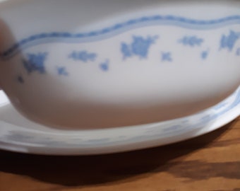 Morning Blue replacement bowls in Corelle by Corningware, choice of plate or bowl, 1980&#39;s