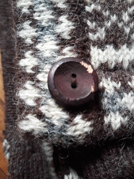 Vintage Casual Corner 100% wool Shetland cardigan… - image 7