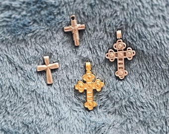 Beautiful crosses made in Greece.  Four options to choose from.  Solid silver or gold plated silver.