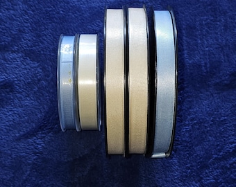 Double Faced Satin Ribbon.  From Italy and Switzerland.