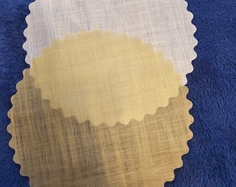 Super fancy decolux tulle - sold in sets of 10 - in white or gold - imported from Italy