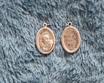 Padre Pio Medal.  Made in Italy.  About 1".