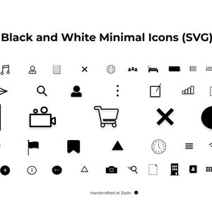 May include: A set of 30 black and white minimal icons in SVG format. The icons include a music note, a person, a document, a cross, a globe, a group of people, a bed, a laptop, a list, a plane, a magnifying glass, a user, a colon, a checkmark in a box, a bar graph, a document with an arrow, a bookmark, a video camera, a shopping cart, a cross, a question mark in a circle, a heart, a flag, a bookmark, a triangle, a clock, three horizontal lines, a wifi symbol, a plus sign, an information symbol, a minus sign, a triangle, a camera, a magnifying glass, a document, a building, and a grid.