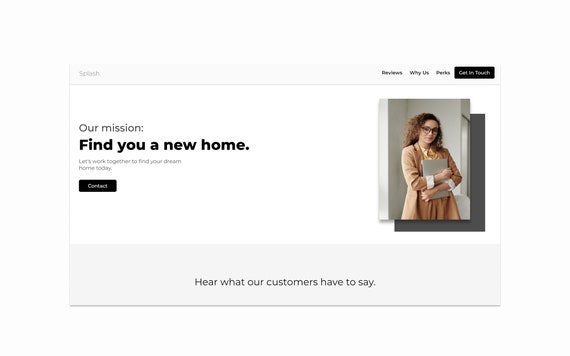 Splash – Business Website HTML Template | Easy Edit HTML & CSS | Mobile Responsive | Small Business Website Theme