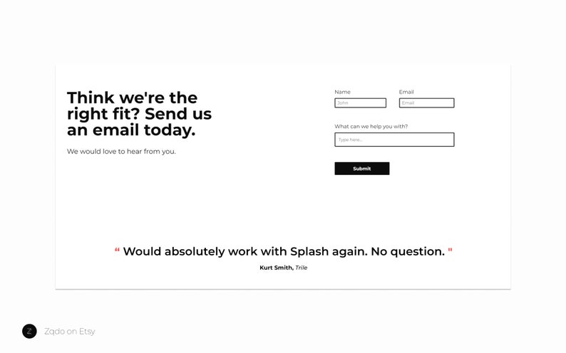 Splash – Szablon HTML witryny biznesowej | Łatwa edycja HTML i CSS | Responsywny na urządzenia mobilne | Motyw witryny dla małej firmy zdjęcie 4