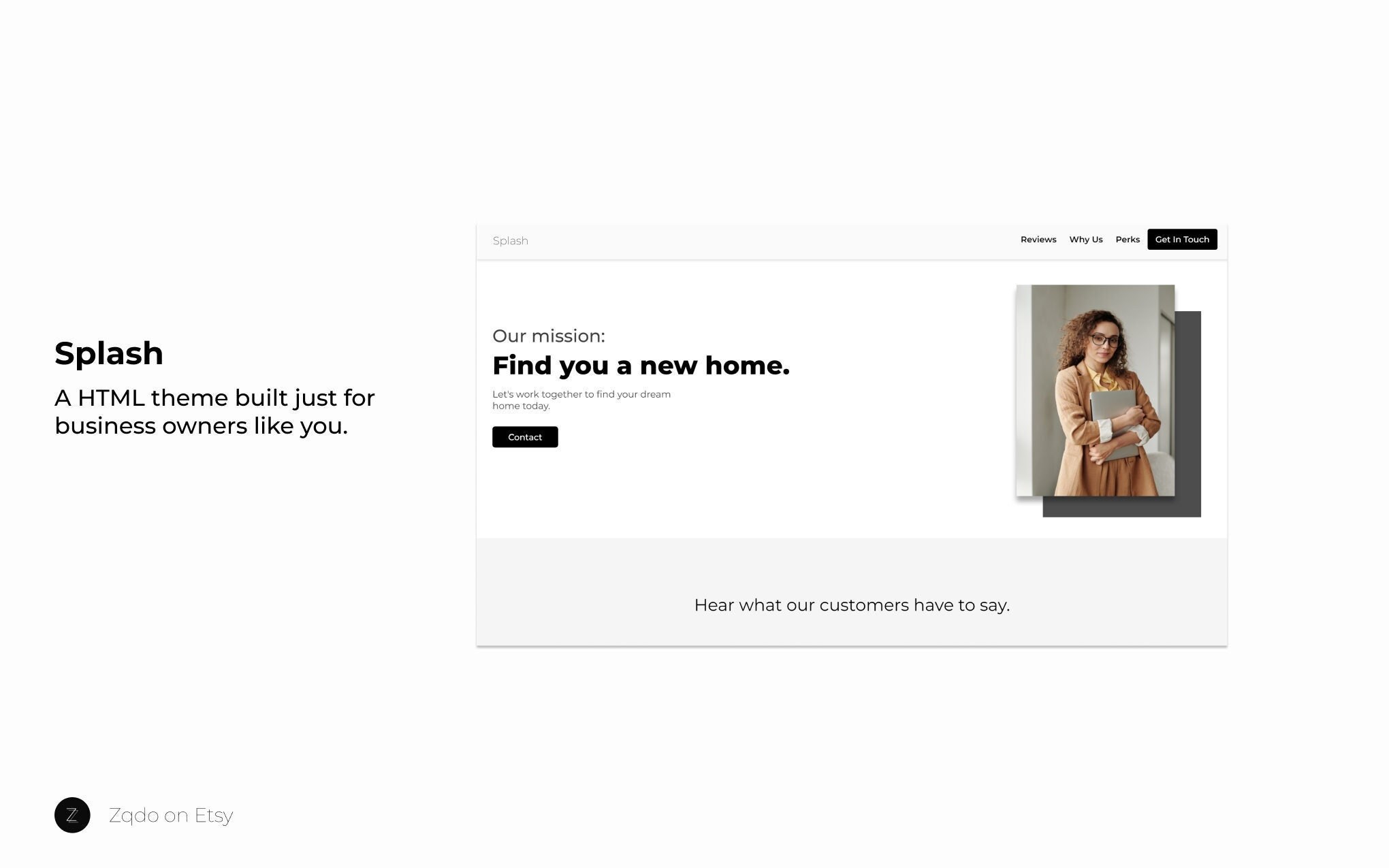 Splash - HTML Website Template for Business Owners - Etsy
