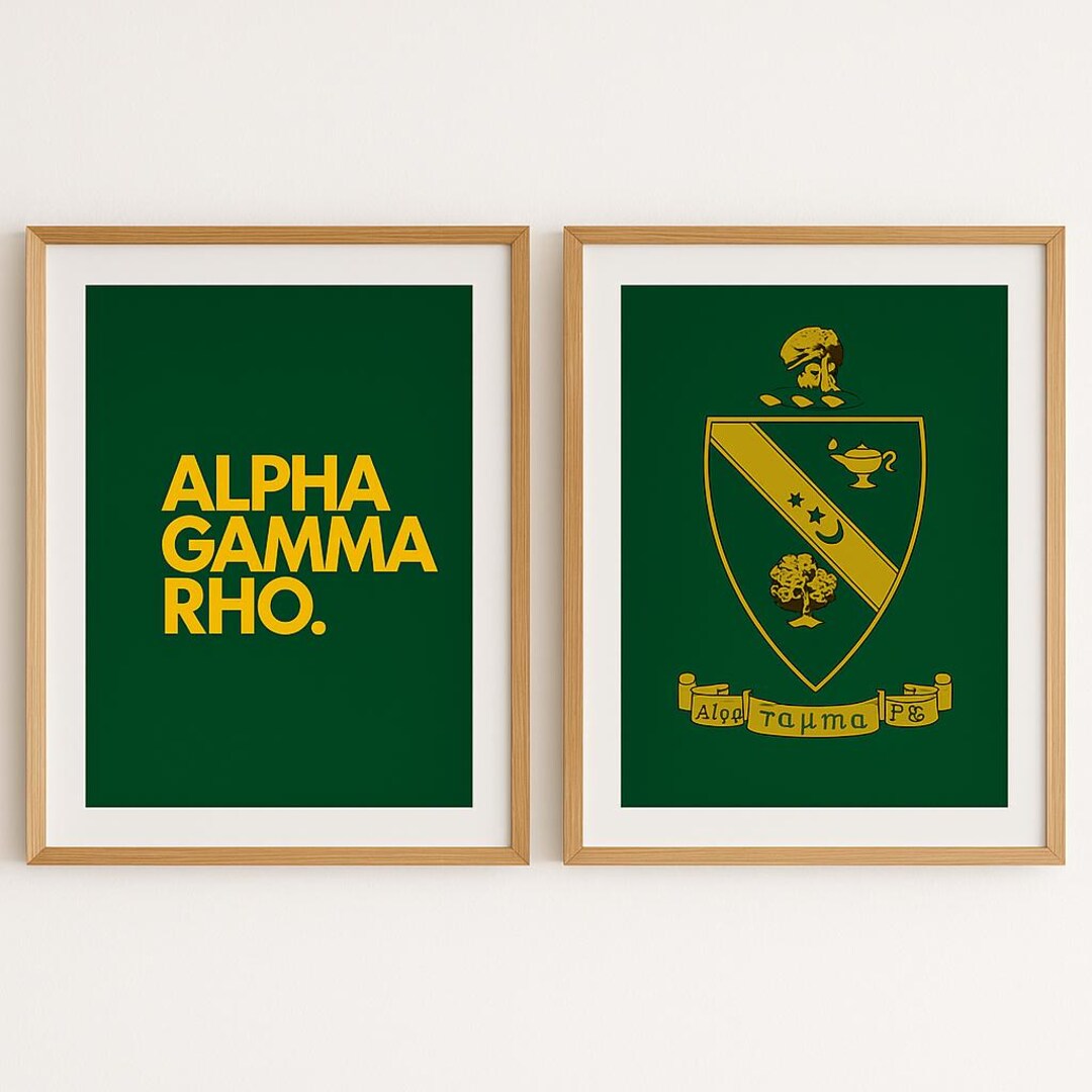 Alpha Gamma Rho - Fraternity Wall Art - Etsy