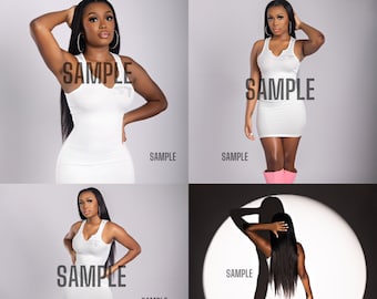 White Stock Photoshoot | Hair \ Lash Stock Photos | Beauty Stock Photos | Business Photoshoot| Stock Photos