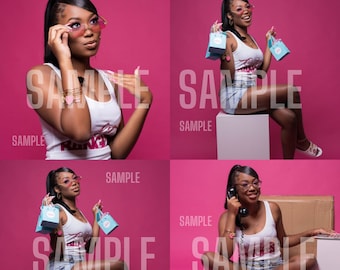 Pink Stock Photos | Business Photoshoot | Stock Photos | Hair Photoshoot