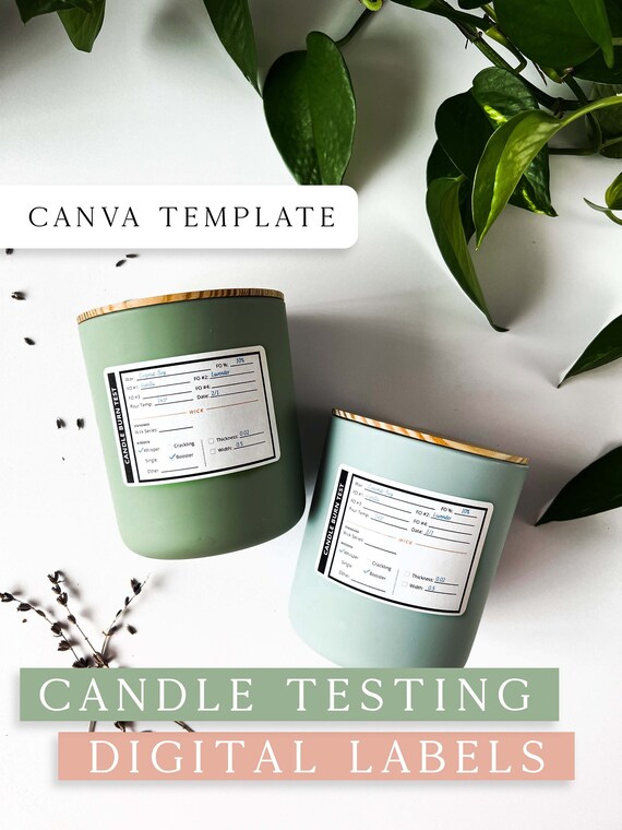 Labels Stickers, Labels & Tags Candle Burn Time and Hot Throw Test