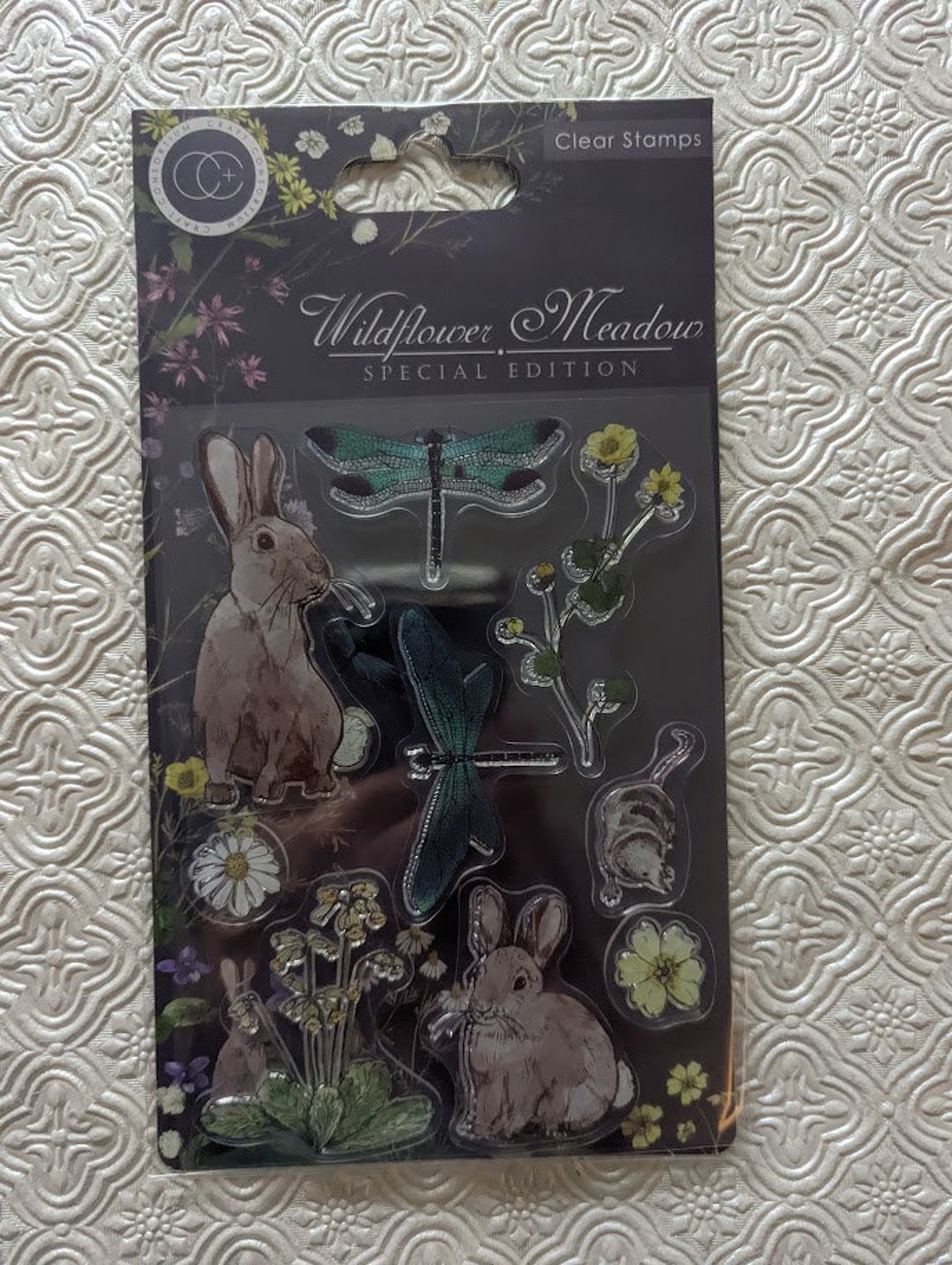 Craft Consortium Wildflower Meadows Stamp Set - Clear Stamps - 9 Stamp ...