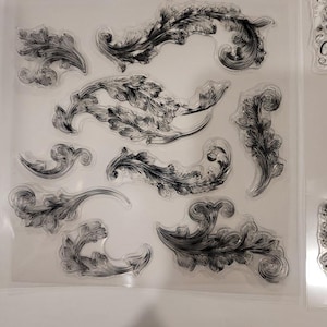 Clear Cling Stamps Leaves - Craft Supplies