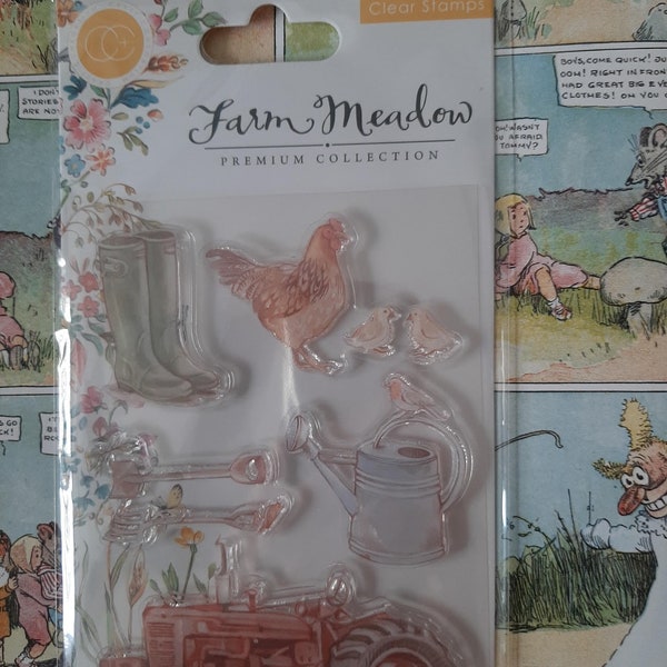 Farm Meadow Farm Clear Stamp Set - Cling Stamps