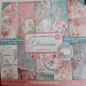 Papiery do scrapbookingu Stamperia Dream - Scrapbooking - Blok do scrapbookingu