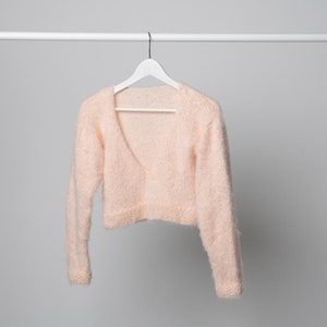 Bridal sweater, wedding sweater, hand-knitted, bridal bolero, wedding bolero,