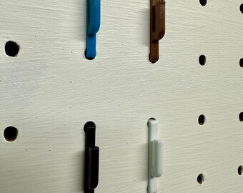 Set of 25 3D Printed Pegboard Hooks - Perfect for Organizing Diecast Car Collection! Designed for 3/16" Pegboard Holes!