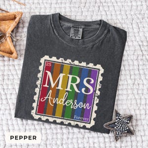 Custom Name Lesbian Wedding Shirt| Lesbian Couples Shirt| Custom Lesbian Wedding Gift| Lesbian Anniversary| LGBTQ Newlywed| Two Brides Tee