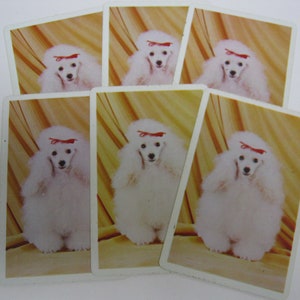6 Vintage Playing Cards - Junk Journal Supply - Vintage Paper - Dog Playing Cards