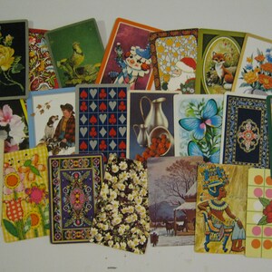 Vintage Playing Cards, Swap Cards, Craft Supply afbeelding 3