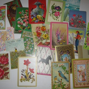 Vintage Playing Cards, Swap Cards, Craft Supply afbeelding 1