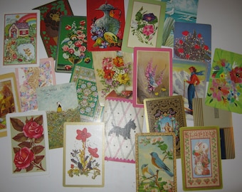 Vintage Playing Cards, Swap Cards, Craft Supply