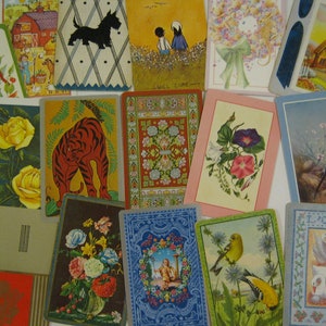 Vintage Playing Cards, Swap Cards, Craft Supply afbeelding 5