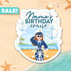 Personalized Birthday Cruise Door Magnets, Cruise Door Decorations, Royal Caribbean Door Magnet, Disney Cruise Magnets, Disney Cruise SVG