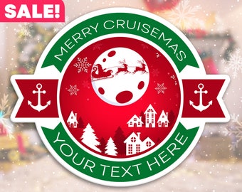 Personalized Christmas Cruise Door Magnets, Cruise Door Decorations, Royal Caribbean Door Magnet, Disney Cruise Magnets. Christmas Disney