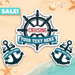 Personalized Cruise Door Magnet Set, Cruise Door Decorations, Royal Caribbean Door Magnet, Disney Cruise Magnets. Cruise SVG, Disney Cruise