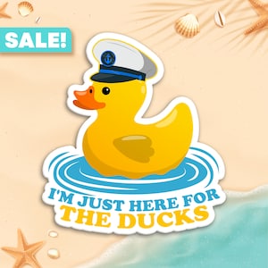 I'm Just Here For The Ducks Cruise Door Magnets, Cruise Door Decorations, Royal Caribbean Door Magnet, Disney Cruise Magnets. Cruise SVG