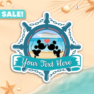 Minnie & Mickey Personalized Valentine's Cruise Door Magnets, Cruise Door Decorations, Royal Caribbean Door Magnet, Disney Cruise Magnets