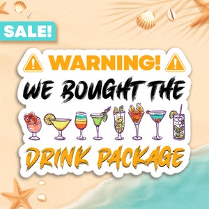 Warning, We Bought the Drink package Cruise Door Magnets, Cruise Door Decorations, Royal Caribbean Door Magnet, Disney Cruise Magnets