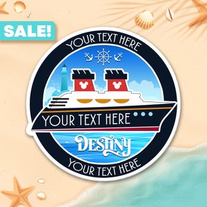 Personalized Disney Cruise Door Magnets, Cruise Door Decorations, Royal Caribbean Disney Cruise Magnets, Disney Cruise Line Treasure Destiny