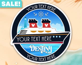 Personalized Disney Cruise Door Magnets, Cruise Door Decorations, Royal Caribbean Disney Cruise Magnets, Disney Cruise Line Treasure Destiny