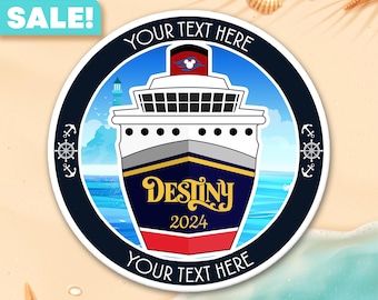 Personalized Disney Cruise Door Magnets, Cruise Door Decorations, Royal Caribbean Door Magnet, Disney Cruise Magnets, Disney Destiny Cruise
