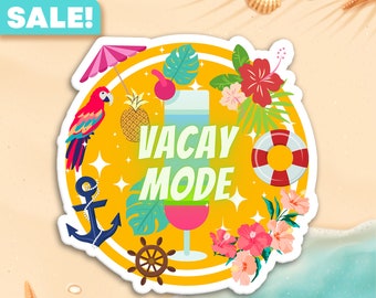 Vacay Mode Cruise Door Magnets, Cruise Door Decorations, Royal Caribbean Door Magnet, Disney Cruise Magnets. Cruise SVG, Disney Cruise SVG