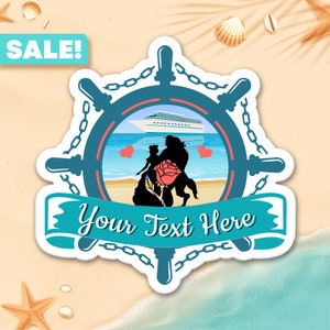 Beauty & the Beast Personalized Valentine&#39;s Cruise Door Magnets, Cruise Door Decorations, Royal Caribbean Door Magnet, Disney Cruise Magnets
