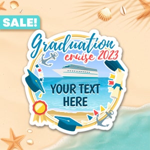 Personalized Graduation Cruise  Door Magnet, Class of 2023, Graduation Gifts and Souvenir, Year end 2023, Fridge Magnet, Disney Cruise SVG