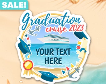 Personalized Graduation Cruise  Door Magnet, Class of 2023, Graduation Gifts and Souvenir, Year end 2023, Fridge Magnet, Disney Cruise SVG