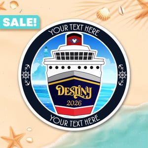 Personalized Disney Cruise Door Magnets, Cruise Door Decorations, Royal Caribbean Door Magnet, Disney Cruise Magnets, Disney Destiny 2026